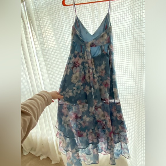 Lulu’s NWT blue floral midi dress, size Large - Picture 6 of 8